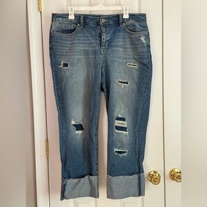 Style & Co. Distressed Jeans in Blue